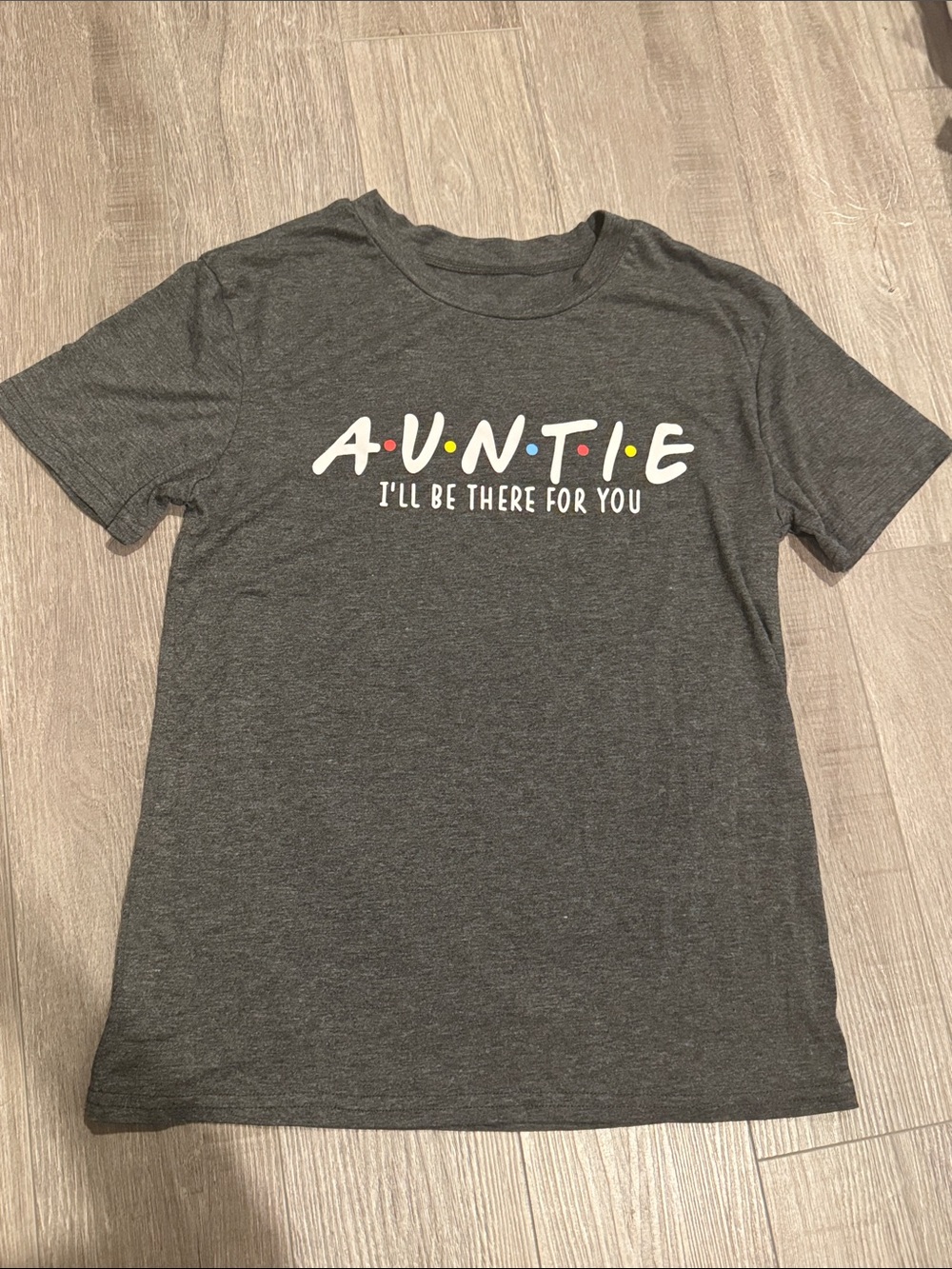 FRIENDS Auntie 'I'll Be There For You' T-Shirt - Charcoal Gray